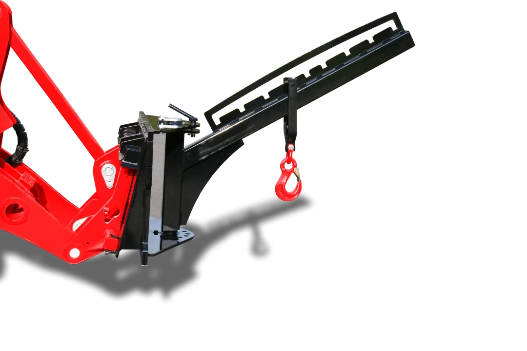 Swivelling crane boom