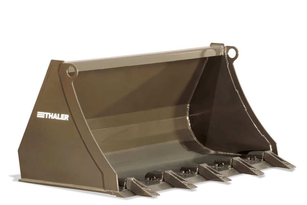 Industrial bucket with teeth