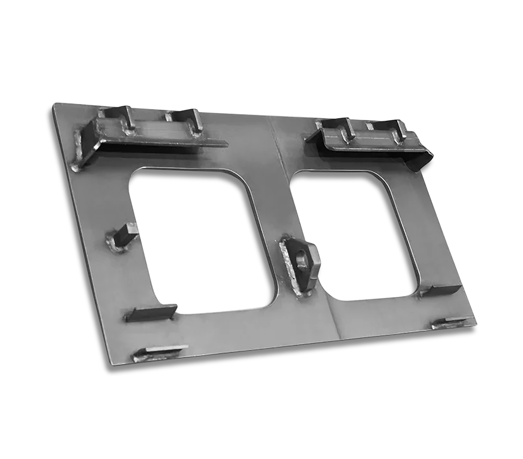 Single attachment plate